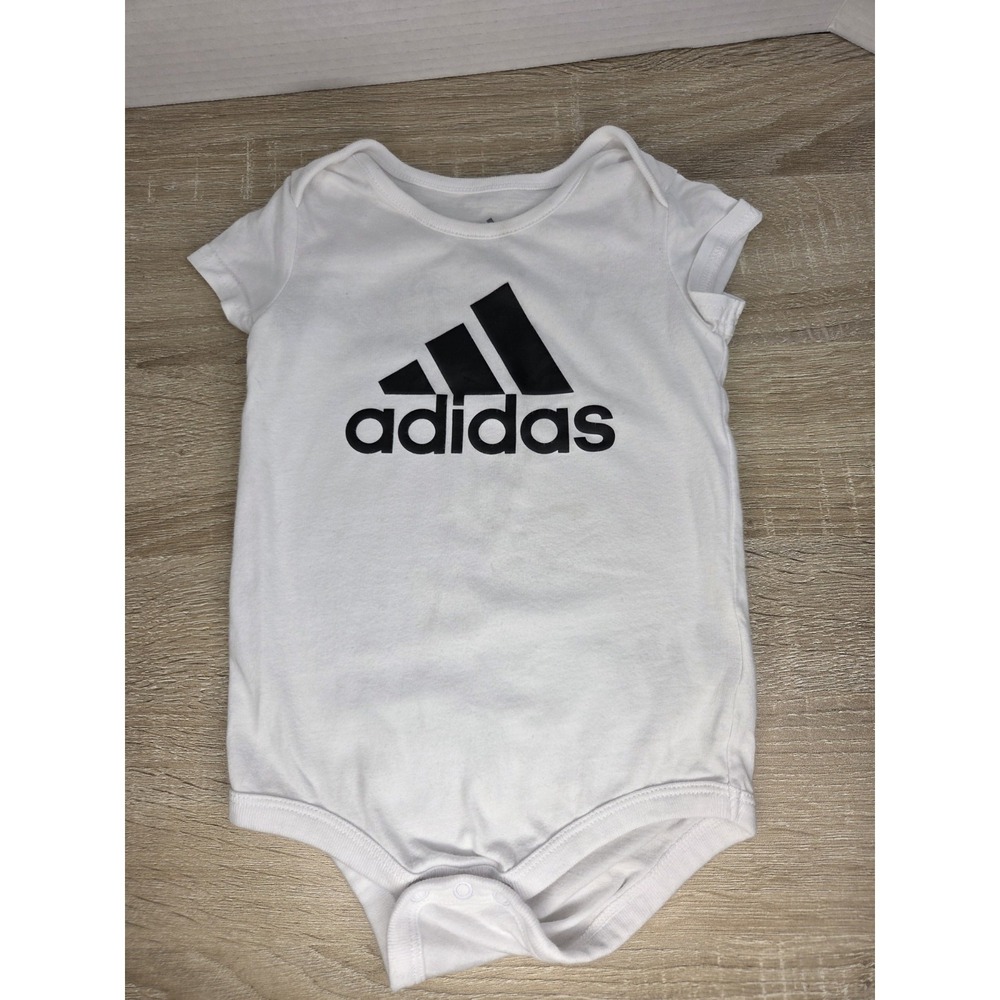 Adidas One piece bodysuit. Size 9M. 100% Cotton.  Excellent Pre-owned Condition.